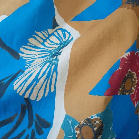 Zara Autumnal Floral Abstract Maxi Dress - Picture 15 of 16